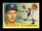 1955 Topps Baseball Card #155 Hall of Famer Ed Mathews Milwaukee Braves