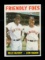 1964 Topps Baseball Card #41 Friendly Foes: Willie McCovey-Leon Wagner