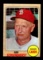 1968 Topps Baseball Card #294 Hall of Famer Manager Red Schoendienst St Lou