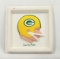 1960s NFL  Technigraph Pastic Football Helmut Wall Plaque Green Bay Packers