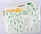 (2) Green Bay Packers Paper Place Mats. 1963 Green Bay Packers, 1962 World