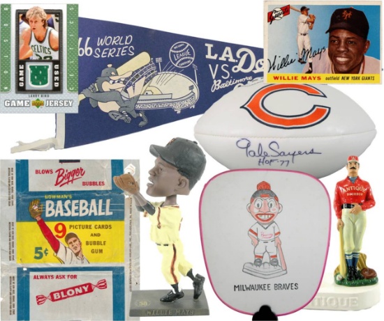 Large Quality Sports Card & Sports Collectibles