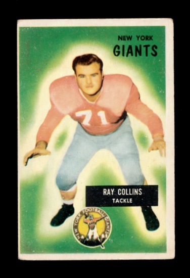 1955 Bowman Football Card #41 Ray Collins New York Giants
