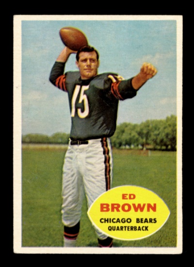 1960 Topps Football Card #12 Ed Brown Chicago Bears