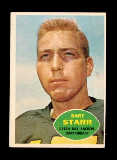 1960 Topps Football Card #51 Hall of Famer Bart Starr Green Bay Packers