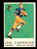 1959 Topps Football Card #95 Lew Carpenter Green Bay Packers