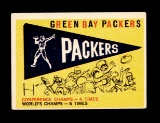 1959 Topps Football Card #98 Green Bay Packer Pennant Card