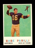 1959 Topps Football Card #107 Babe Parilli Green Bay Packers