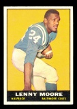 1961 Topps Football Card #2 Hall of Famer Lenny Moore Baltimore Colts