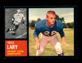 1962 Topps Football Card #56 Hall of Famer Yale Lary Detroit Lions