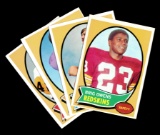 (4) 1970 Topps Football Cards