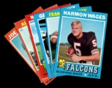 (6) 1971 Topps Football Cards