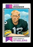 1973 Topps Football Card #15 Hall of Famer Terry Bradshaw Pittsburgh Steele