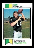 1973 Topps ROOKIE Football Card #467 Rookie Hall of Famer Ken Stabler Oakla