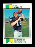 1973 Topps ROOKIE Football Card #467 Rookie Hall of Famer Ken Stabler Oakla