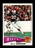 1975 Topps Football Card #500 Hall of Famer O.J. Simpson Buffalo Bills