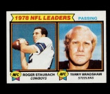 1979 Topps Football Card #1 Passing Leaders: Staubach-Bradshaw