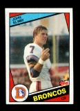 1984 Topps ROOKIE Football Card #63 Rookie Hall of Famer John Elway Denver