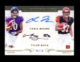 2016 Panini AUTOGRAPHED ROOKIE Football Card Rookies Chris Moore and Tyler