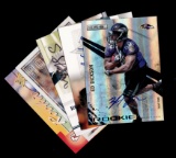 (5) AUTOGRAPHED Football Cards