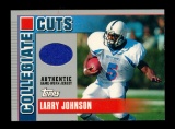 2003 Topps JERSEY ROOKIE Football Card Rookie Larry Johnson Kansas City Chi