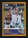 2019 Panini Score Football Card #255 Luke Kuechly Carolina Panthers. Number
