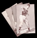 (4) 1947-1966 Exhibit Baseball Cards