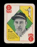 1951 Topps Red Back Baseball Card #37 Wes Westrum New York Giants