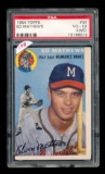 1954 Topps Baseball Card #30 Hall of Famer Ed Mathews Milwaukee Braves. Cer