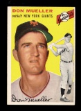 1954 Topps Baseball Card #42 Don Mueller New York Giants