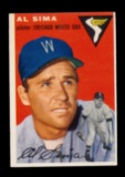 1954 Topps Baseball Card #216 Al Sima Chicago White Sox