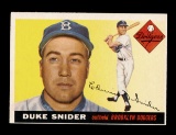 1955 Topps Baseball Card #210 Hall of Famer Duke Snider Brooklyn Dodgers