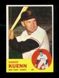 1963 Topps Baseball Card #30 Harvey Kuenn San Francisco Giants