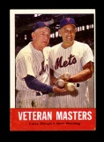 1963 Topps Baseball Card #43 Veteran Masters: Casey Stengel-Gene Woodling