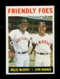 1964 Topps Baseball Card #41 Friendly Foes: Willie McCovey-Leon Wagner