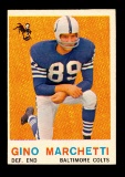 1959 Topps Football Card #109 Hall of Famert Gino Marchetti Baltimore Colts