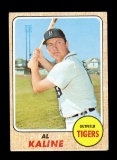 1968 Topps Baseball Card #240 Hall of Famer Al Kaline Detroit Tigers