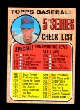 1968 Topps Baseball Card #356 5th Series Checklist Unchecked Condition