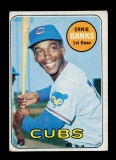 1969 Topps Baseball Card #20 Hall of Famer Ernie Banks Chicago Cubs
