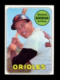 1969 Topps Baseball Card #550 Hall of Famer Brooks Robinson Baltimore Oriol