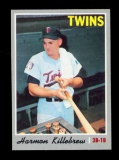 1970 Topps Baseball Card #150 Hall of Famer Harmon Killebrew Minnesota Twin