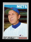1970 Topps Baseball Card #394 Manager Gil Hodges New York Mets