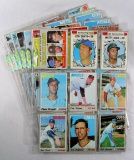 (63) 1970 Topps Baseball Cards Mostly EX Conditions