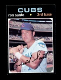 1971 Topps Baseball Card #220 Hall of Famer Ron Santo Chicago Cubs