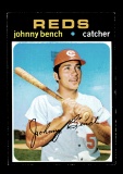 1971 Topps Baseball Card #250 Hall of Famer Johnny Bench Cincinnati Reds