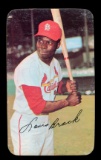 1971 Topps Super Baseball Card #25 Hall of Famer Lou Brock St Louis Cardina