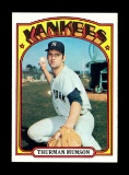 1972 Topps Baseball Card #441 Thurman Munson New York Yankees