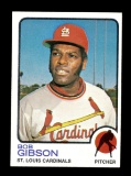 1973 Topps Baseball Card #190 Hall of Famer Bob Gibson St Louis Cardinals.