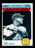 1973 Topps Baseball Card #472 All Time Grand Slam Leader