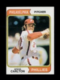 1974 Topps Baseball Card #95 Hall of Famer Steve Carlton Philadelphia Phill